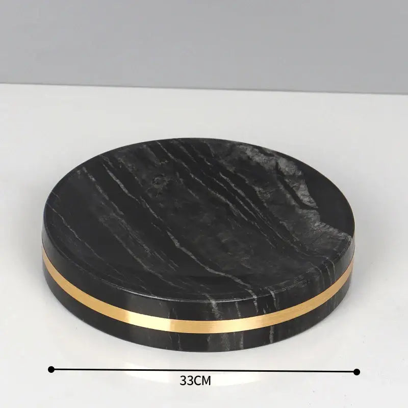 Black and gold marble bathroom accessories set bathroom organizer
