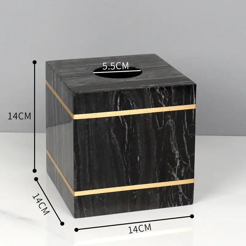 Black and gold marble bathroom accessories set bathroom organizer