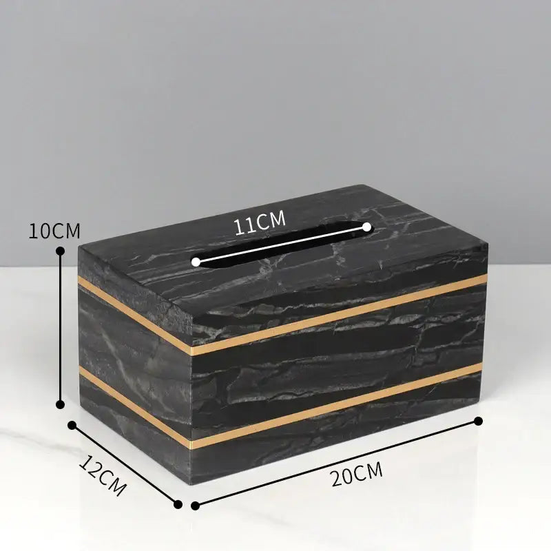 Black and gold marble bathroom accessories set bathroom organizer