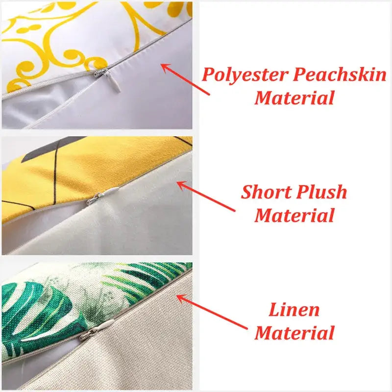 Festive christmas short plush pillowcase living room decor