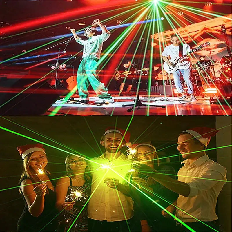 Professional black dual laser beam dj disco stage lights living room