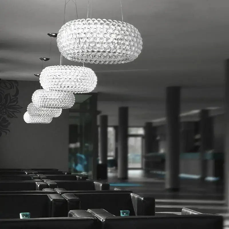 Decorbites clear gold acrylic pendant lights living room chandelier