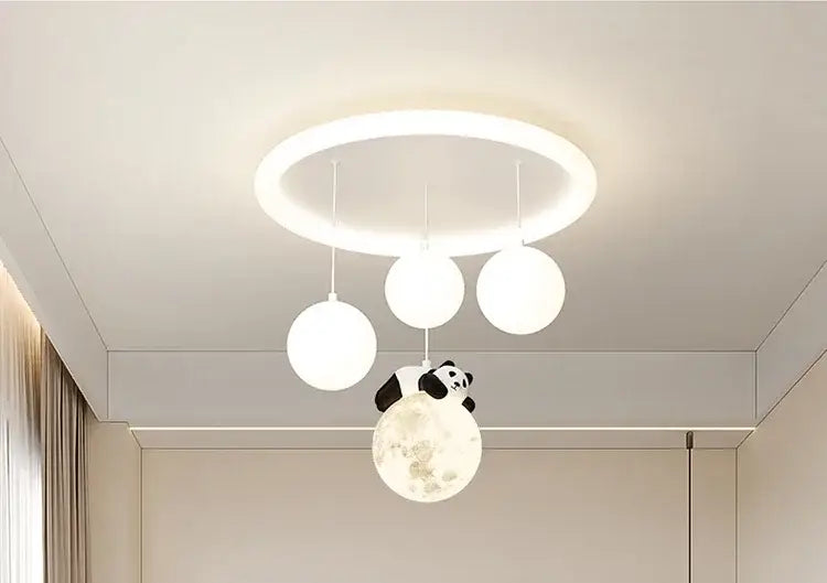 Decorbites cloud bubble ball panda moon ceiling light for bedroom