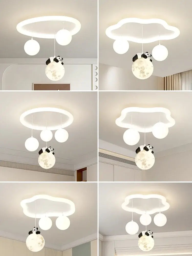 Decorbites cloud bubble ball panda moon ceiling light for bedroom