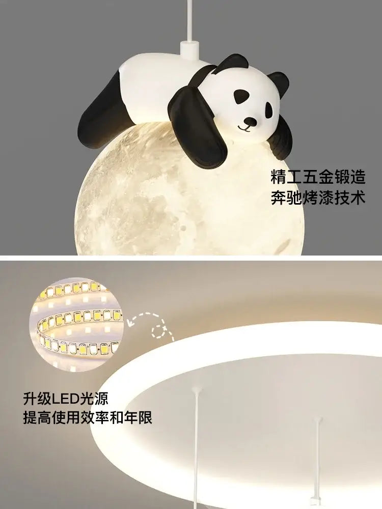 Decorbites cloud bubble ball panda moon ceiling light for bedroom