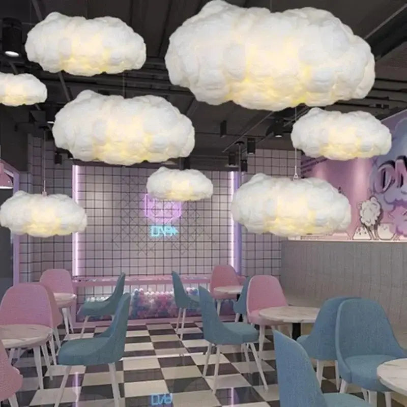 Decorbites cloud cotton pendant light for living room