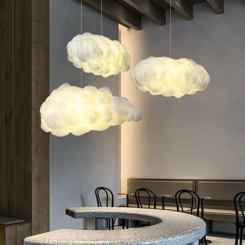 Decorbites cloud cotton pendant light for living room