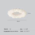Decorbites cloud led chandelier frosted white glass bedroom light