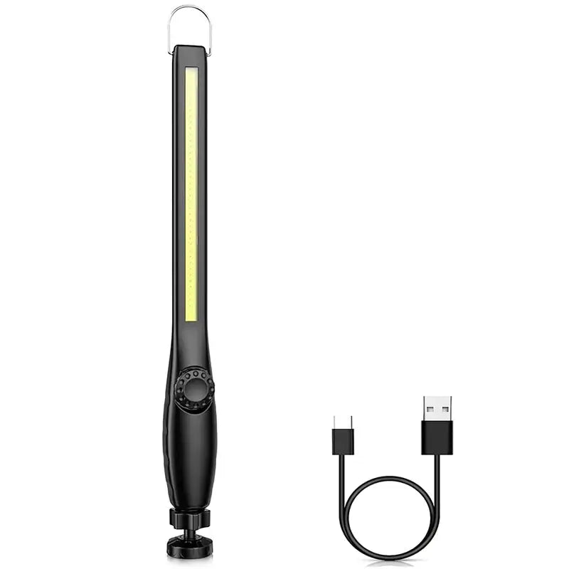 Decorbites cob led black clip on work light garage inspection lamp