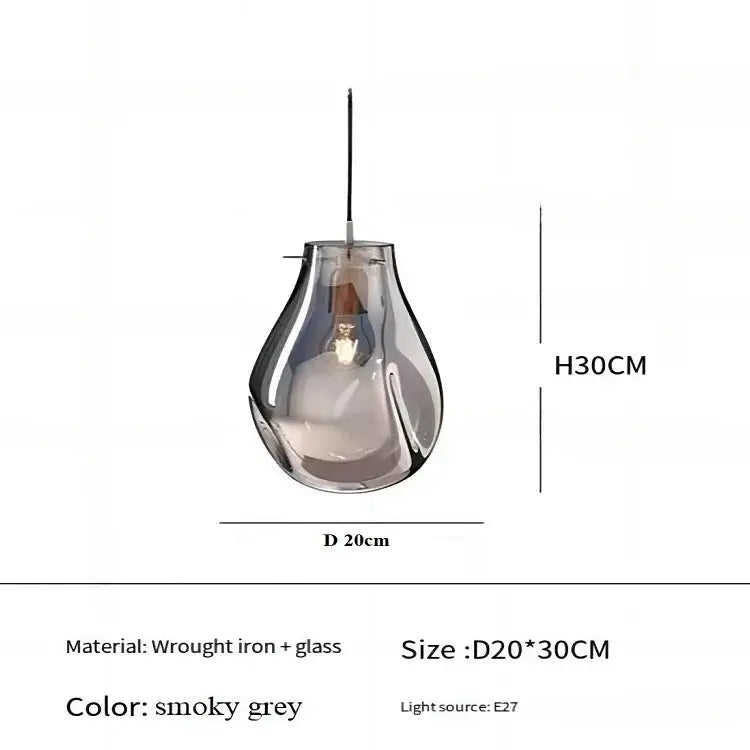 Decorbites colorful glass chandelier dining room pendant light