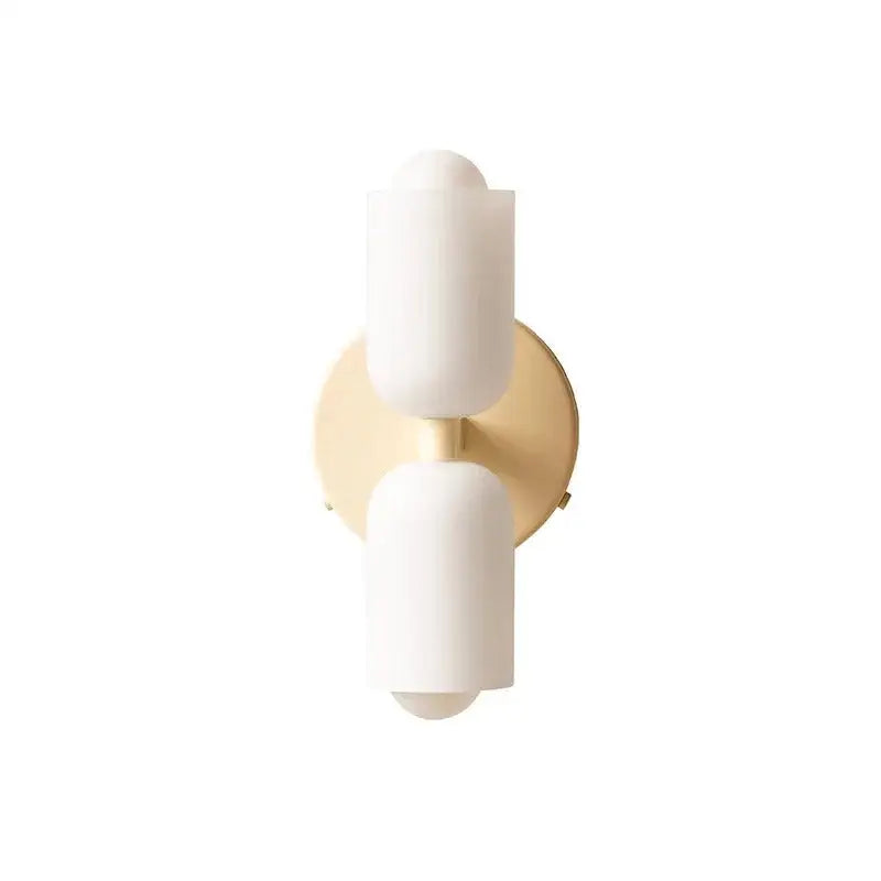 Modern olive & cream wall sconce bedroom light