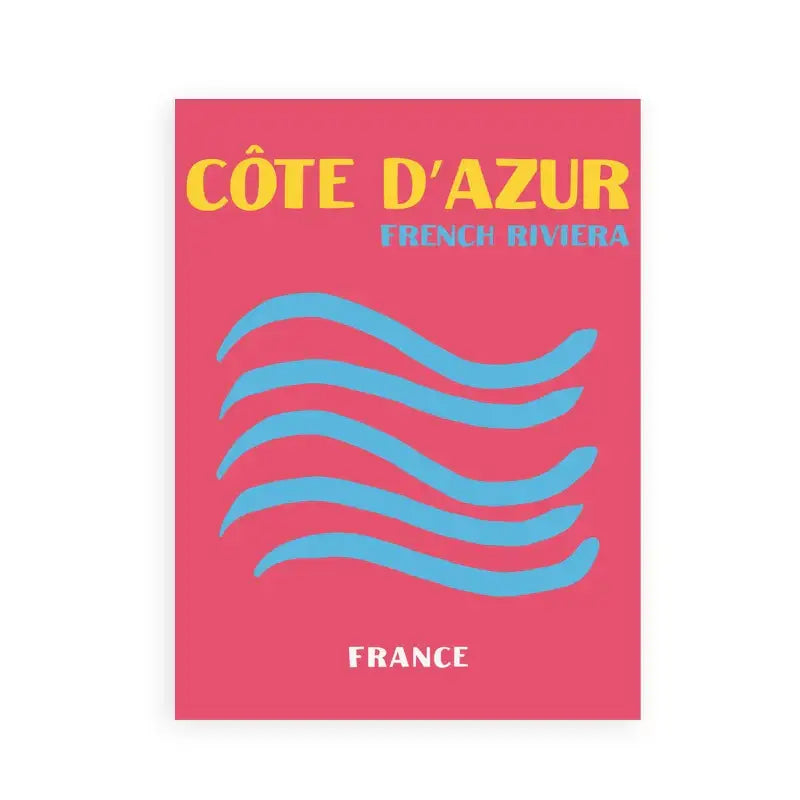 Modern turquoise and yellow travel posters art print living room