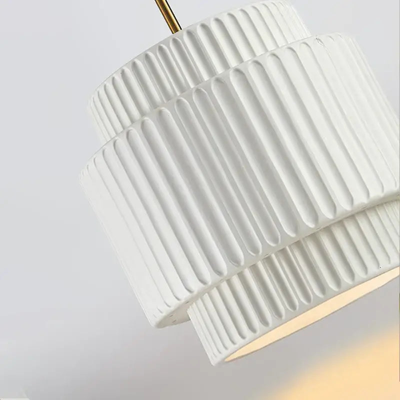 Decorbites cream wind led chandelier – dining room fluted pendant light
