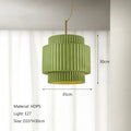 Decorbites cream wind led chandelier – dining room fluted pendant light