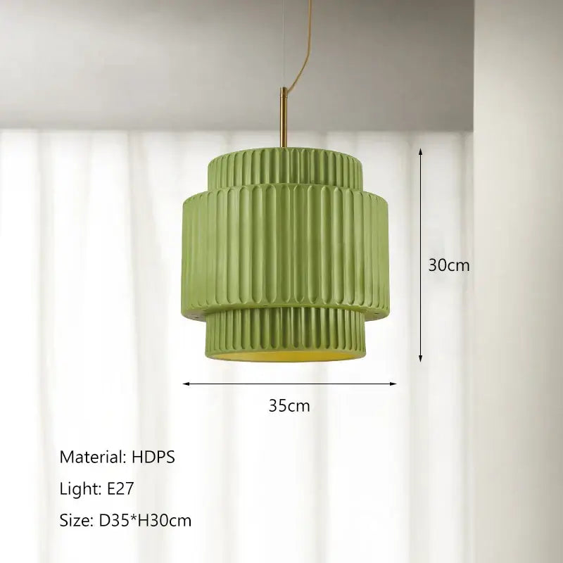 Decorbites cream wind led chandelier – dining room fluted pendant light
