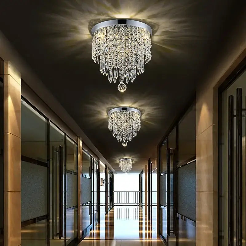 Decorbites crystal ceiling chandelier living room luxury led light
