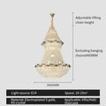 European gold decorbites crystal chandelier for living room luxury