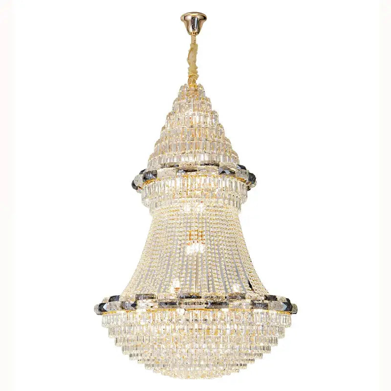 European gold decorbites crystal chandelier for living room luxury