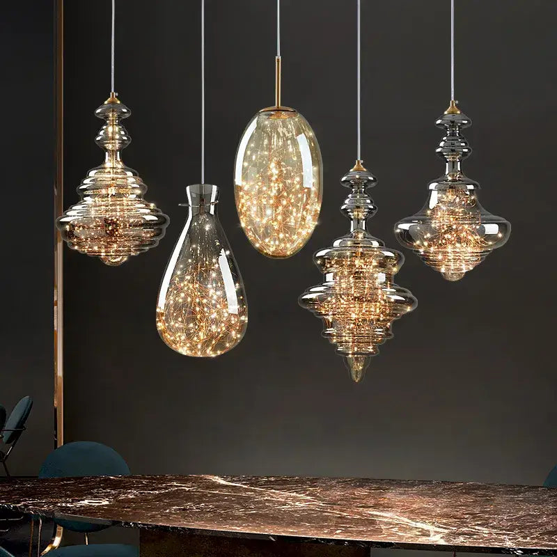 Decorbites crystal chandelier glass pendant light for dining room