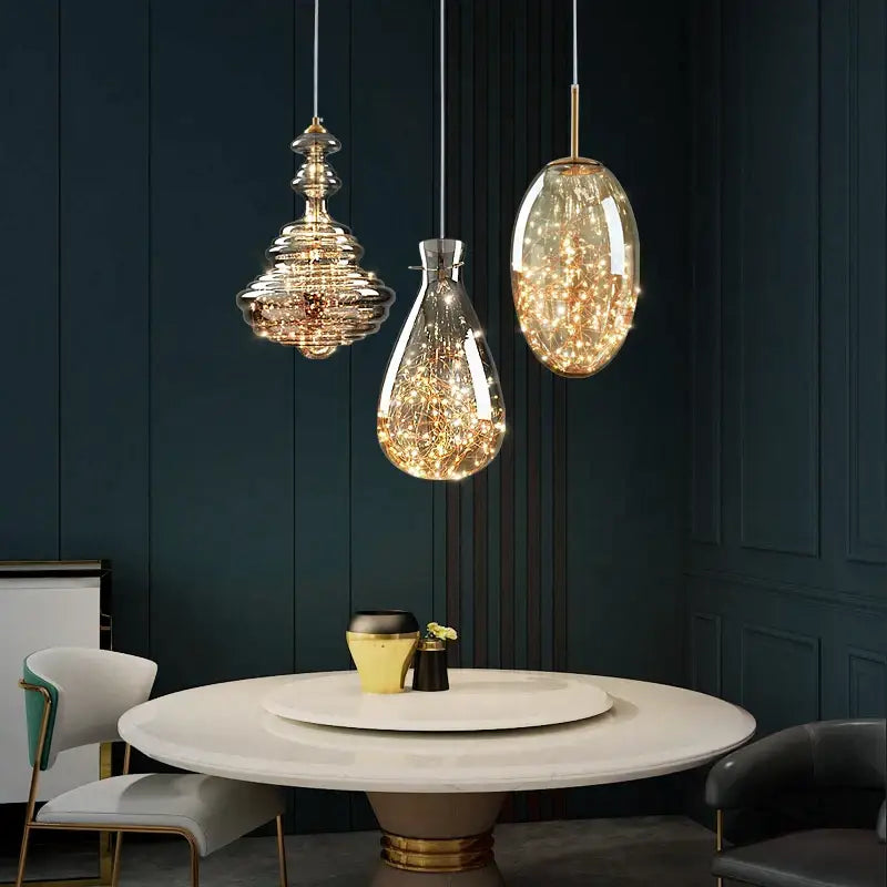 Decorbites crystal chandelier glass pendant light for dining room