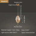 Decorbites crystal chandelier glass pendant light for dining room