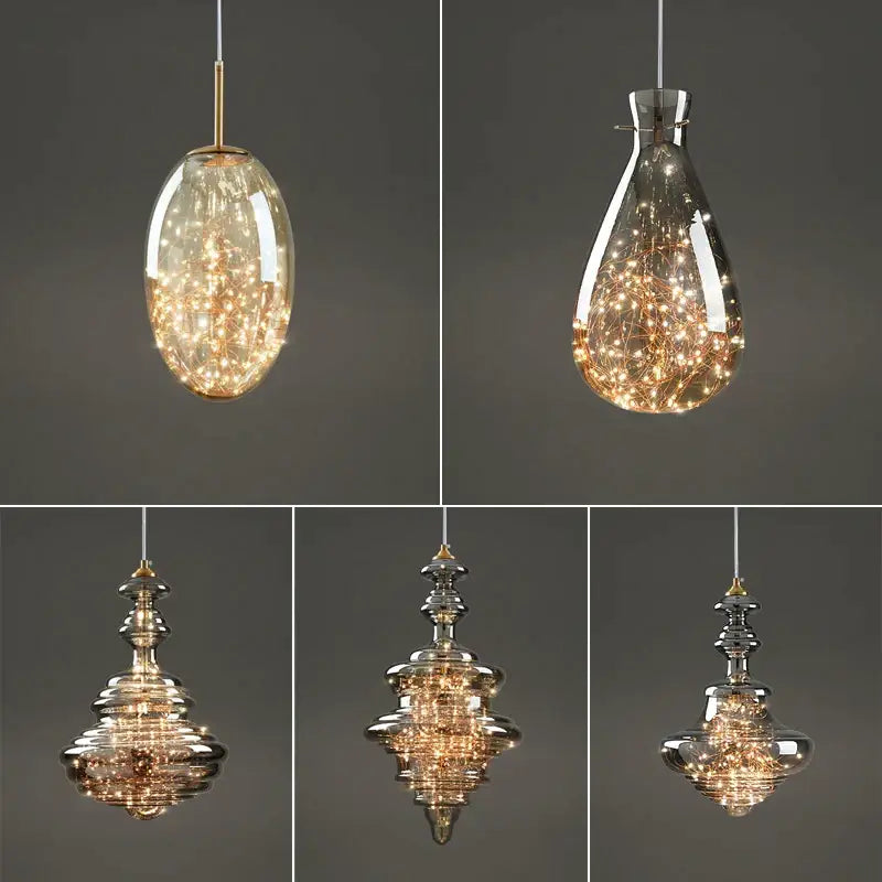 Decorbites crystal chandelier glass pendant light for dining room