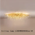Decorbites crystal drop chandelier golden branch light for dining room