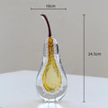 Decorbites crystal glass green & clear cherry figurine living room decor