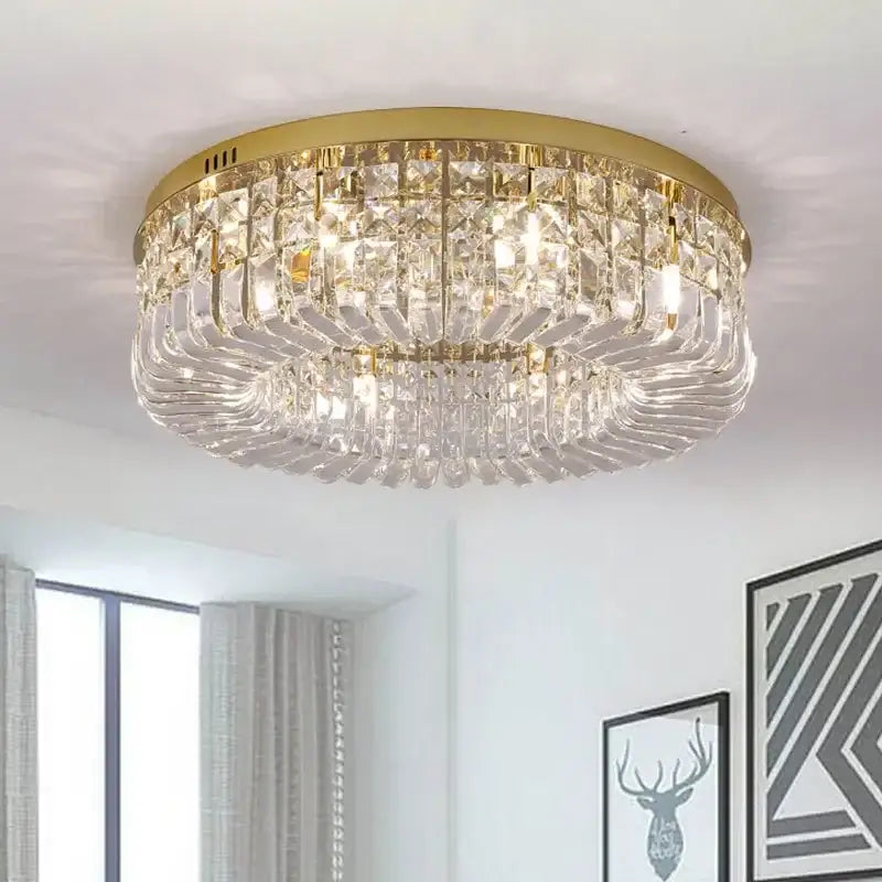 Decorbites crystal gold chandelier crystal gold ceiling light dining room