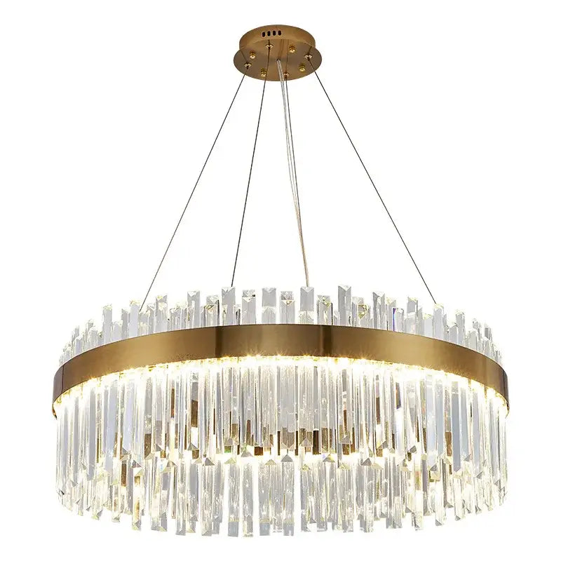 Decorbites crystal led chandelier gold dining room lighting