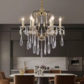 Decorbites crystal led chandelier gold dining room pendant light