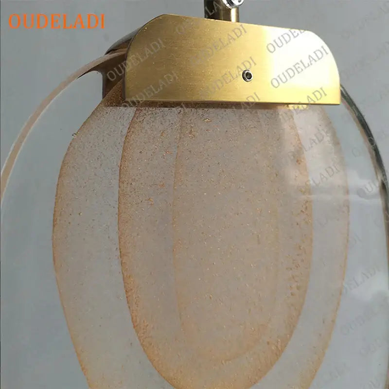 Decorbites crystal led pendant warm yellow kitchen light