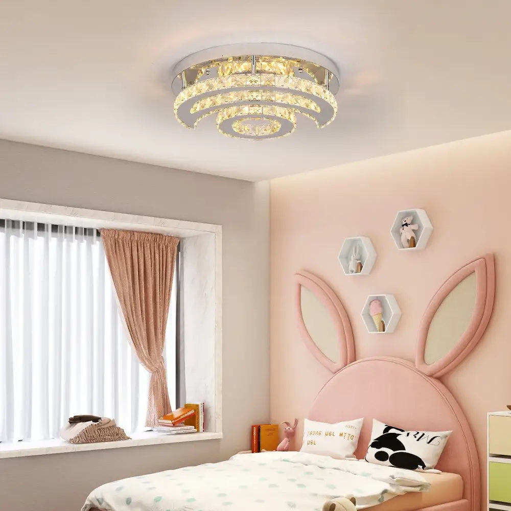 Decorbites crystal led sun moon spiral chandelier – dining room light