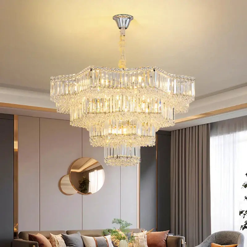 Modern luxury crystal livingroom chandelier for dining room
