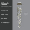 Decorbites crystal modern cubic chandelier living room led lighting