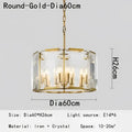 Decorbites crystal pendant chandelier gold living room light