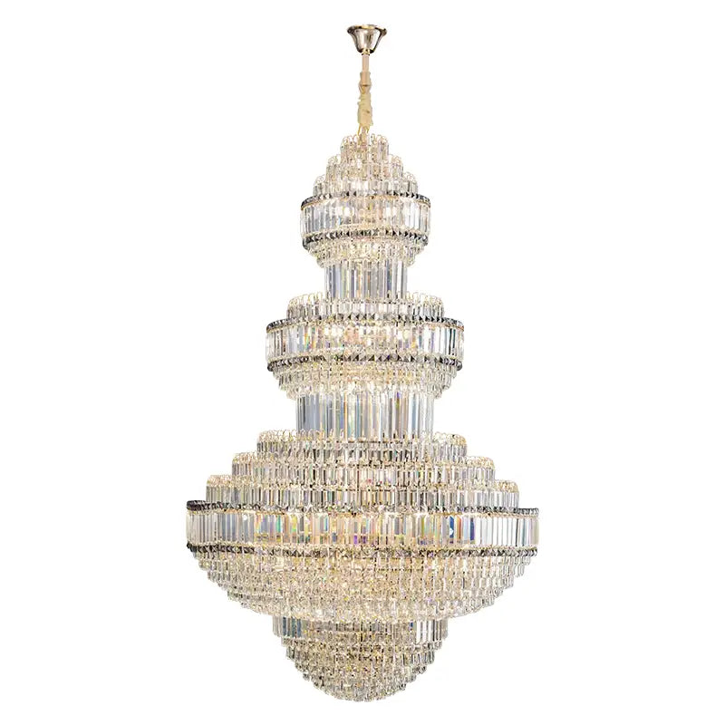 Decorbites crystal villa gold chandelier living room lighting