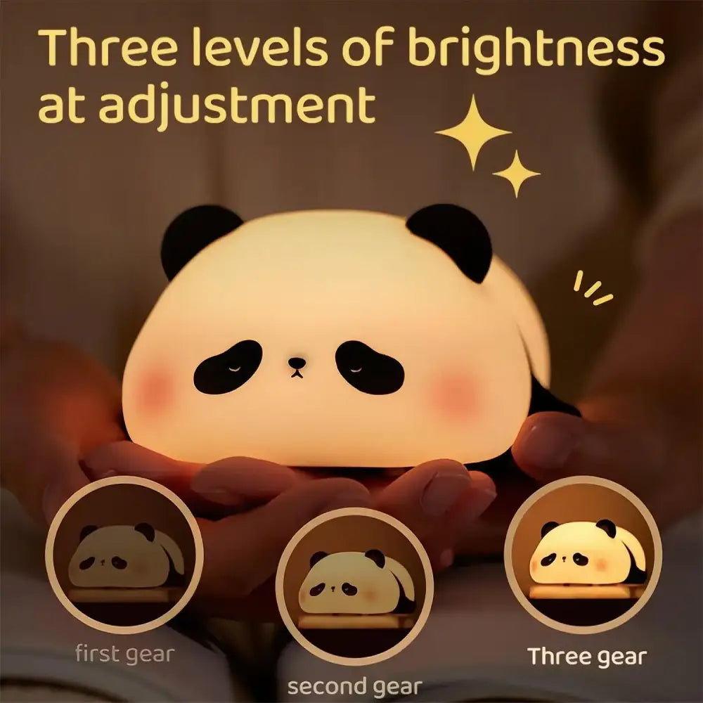 Decorbites cute panda white & black night light bedroom sleep lamp