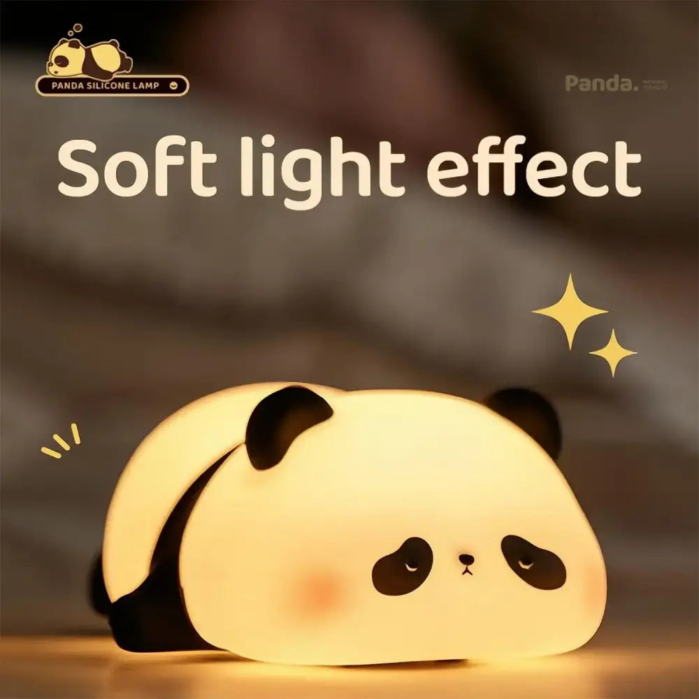 Decorbites cute panda white & black night light bedroom sleep lamp