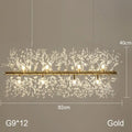 Decorbites dandelion chandelier gold crystal led living room light