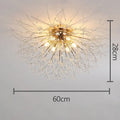 Decorbites dandelion crystal led ceiling light for living room