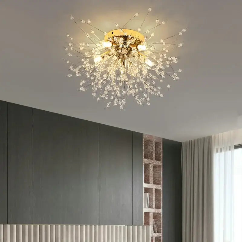 Decorbites dandelion crystal led ceiling light for living room