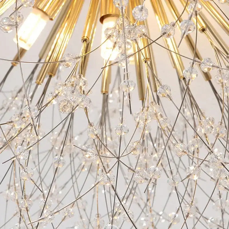 Decorbites dandelion crystal led ceiling light for living room
