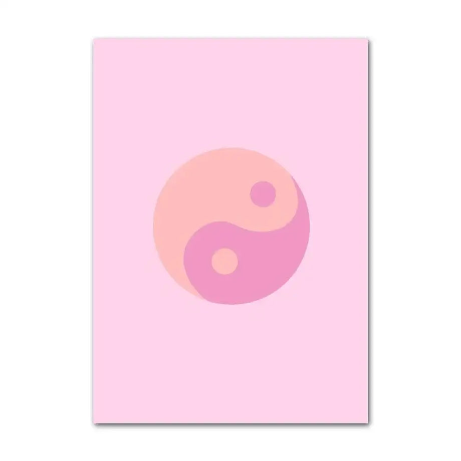 Danish pastel lavender smiley flower wall art for bedroom