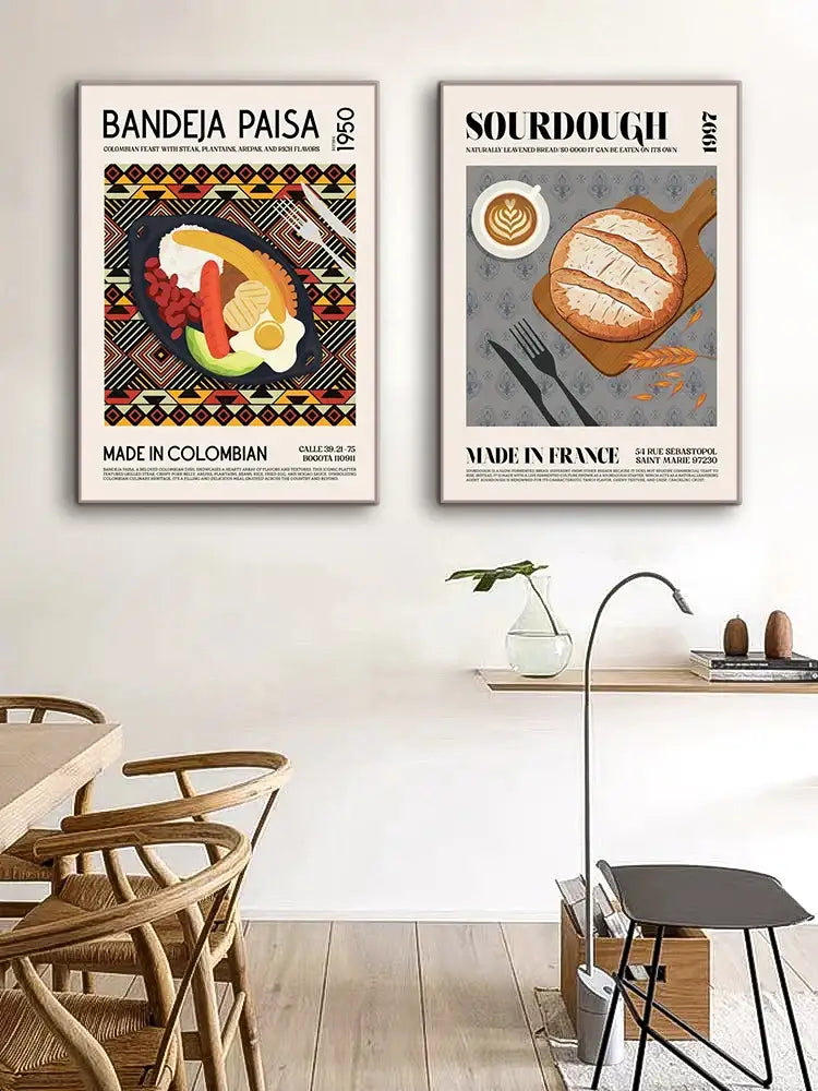 Vibrant paella world cuisine canvas print – kitchen home decor