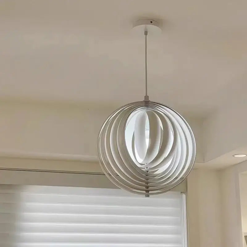 Decorbites designer moon led chandelier wooden ring dining room light