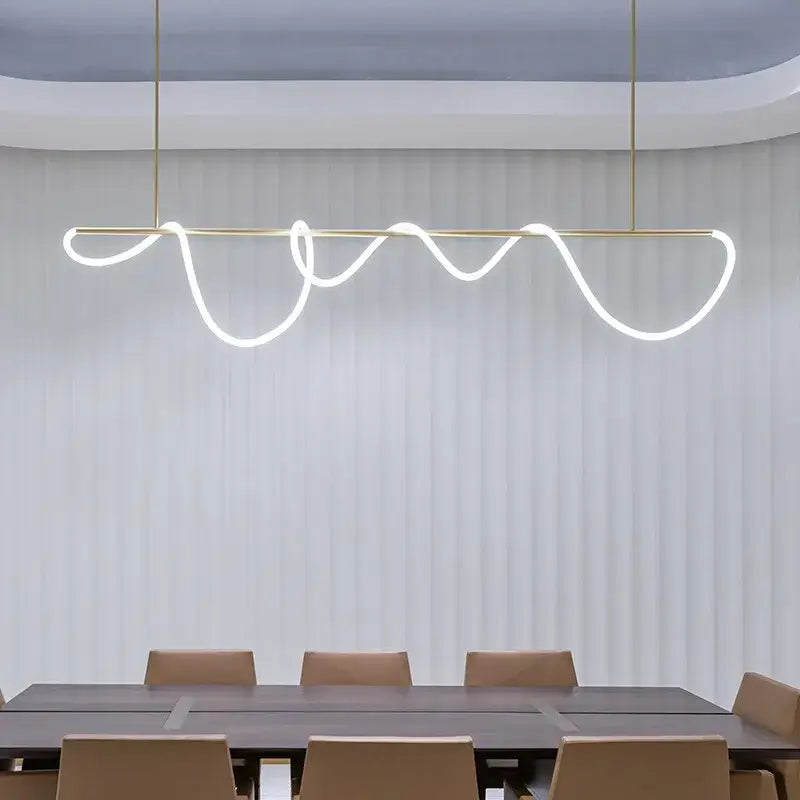 Modern gold nordic hose led ceiling chandelier for living room