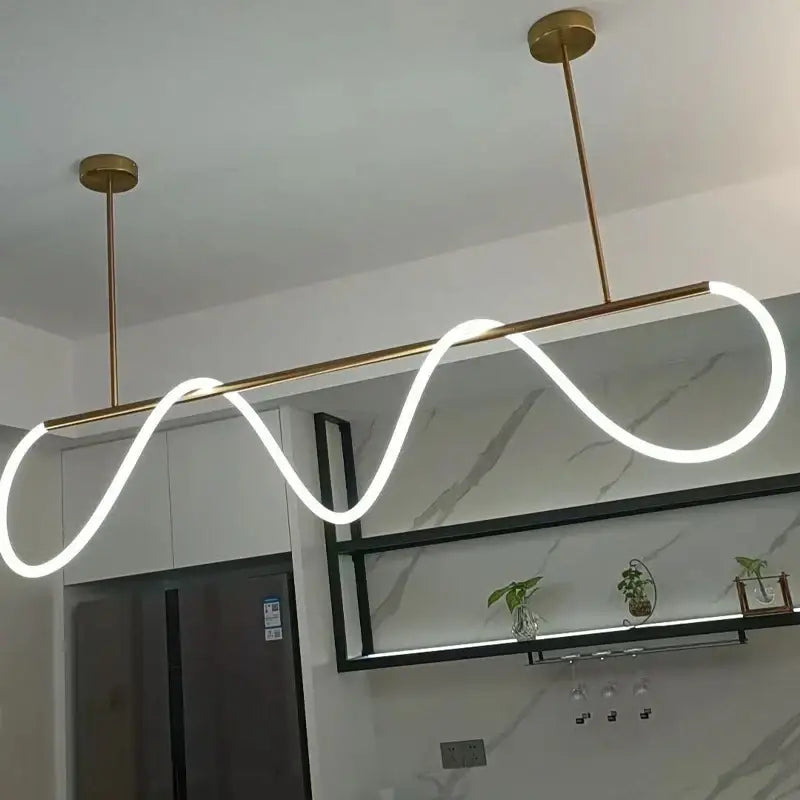 Modern gold nordic hose led ceiling chandelier for living room