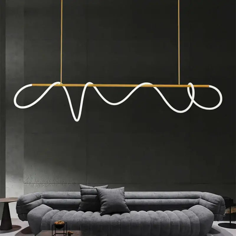 Modern gold nordic hose led ceiling chandelier for living room