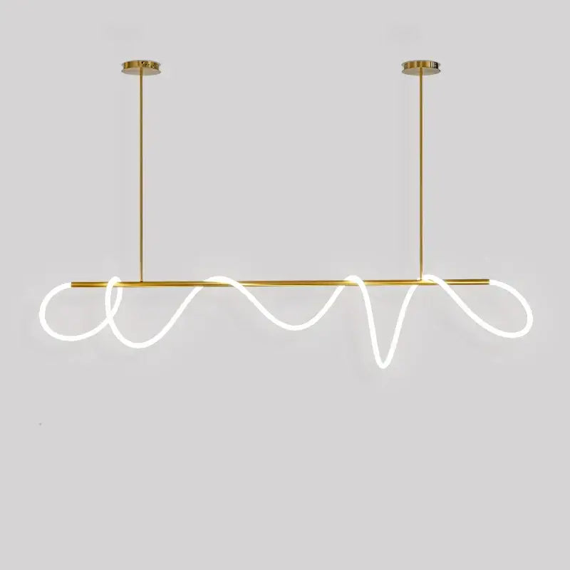 Modern gold nordic hose led ceiling chandelier for living room